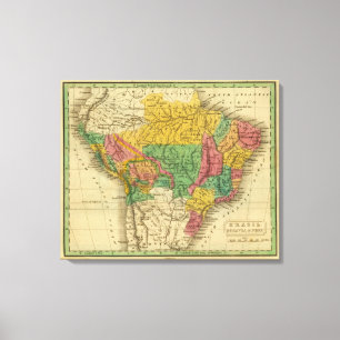 Brasilien, Bolivien, Peru Leinwanddruck