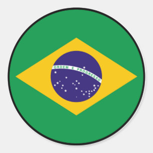Brasilien Brasil Euro Sticker