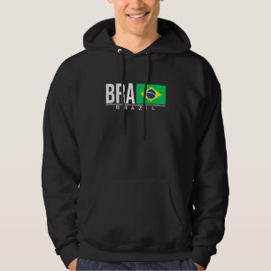 Brasilien Brasil Flagge Brasilianischer Ländercode Hoodie