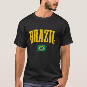 Brasilien Brasilianische Flagge Stolz Brasil Souve T-Shirt