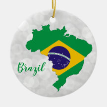 Brasilien - Brasilianische Flagge Weihnachten