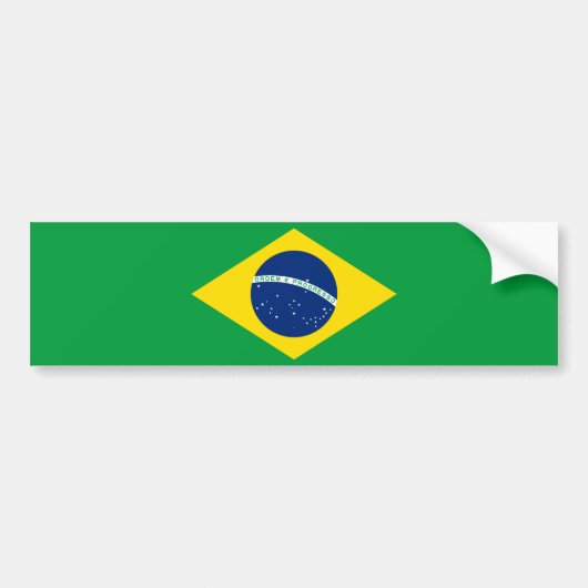 Brasilien - brasilianische Staatsflagge Autoaufkleber (Vorne)