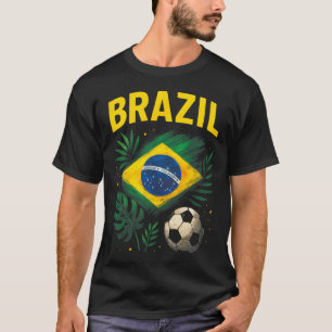 Brasilien Brasilien Flagge Brasil Fußball T-Shirt