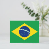 Brasilien (Brasilien) Flaggenpostkarte Postkarte (Stehend Vorderseite)