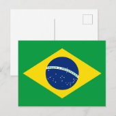 Brasilien (Brasilien) Flaggenpostkarte Postkarte (Vorne/Hinten)
