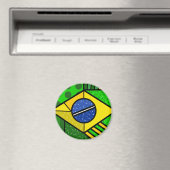 Brasilien Brazil brazilian flag Magnet (In Situ (Geschirrspüler))