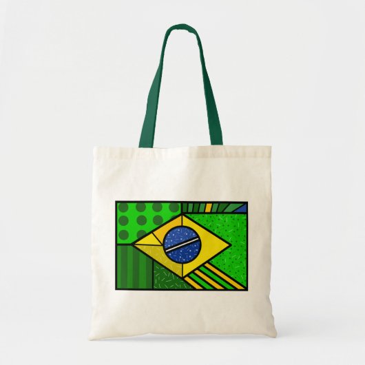 Brasilien Brazil brazilian flag Tragetasche (Vorne)
