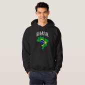 Brasilien Brazil Pride-Flagge Hoodie (Vorne ganz)