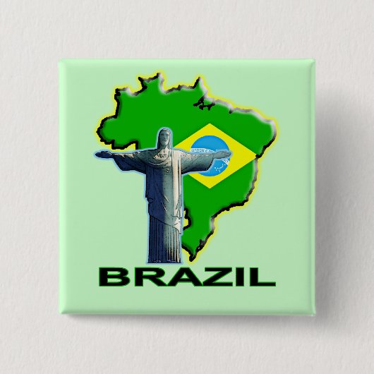 Brasilien Button (Vorderseite)