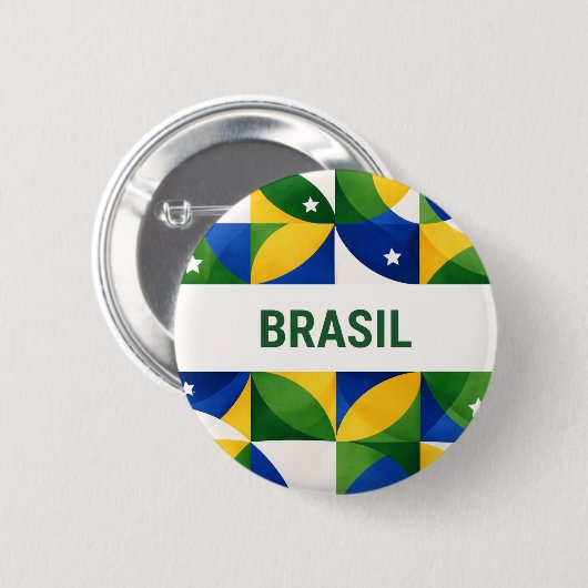 Brasilien Button (Vorne & Hinten)
