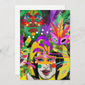 Brasilien Carnival Feiertagskarte (Vorne/Hinten)