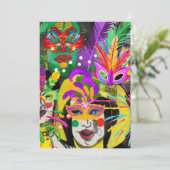 Brasilien Carnival Feiertagskarte (Stehend Vorderseite)