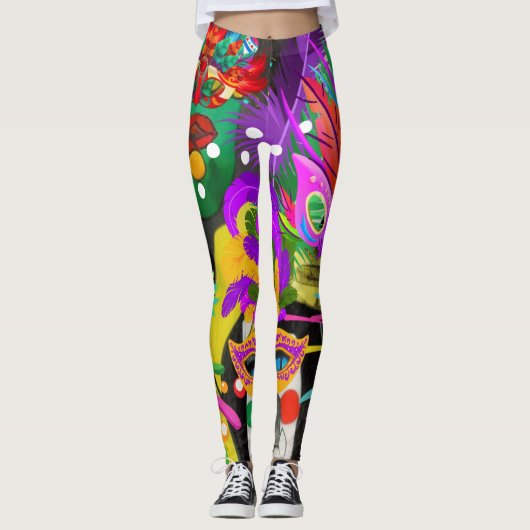Brasilien Carnival Leggings (Vorderseite)