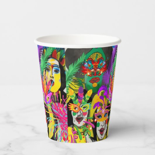 Brasilien Carnival Pappbecher (Rückseite)
