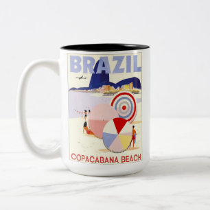 BRASILIEN COPACABANA ZWEIFARBIGE TASSE