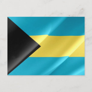 Brasilien - Die Bahamas - Flagge - Postkarte