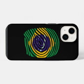 Brasilien DNA iPhone Hülle (Rückseite (Horizontal))