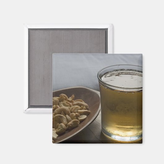 Brasilien. Ein Glas erfrischende Energie Magnet (Vorderseite/Rückseite)