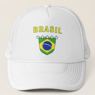 Brasilien-Emblem-Hut Truckerkappe