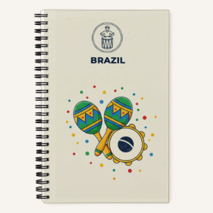 Brasilien-Erbe & Samba-Rhythmus-Fotoarchiv Notizblock