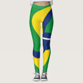 Brasilien farbige Leggings (Vorderseite)
