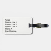 Brasilien Flag Farbe Inspiriert Streifen Muster +  Gepäckanhänger (Rückseite horizontal)