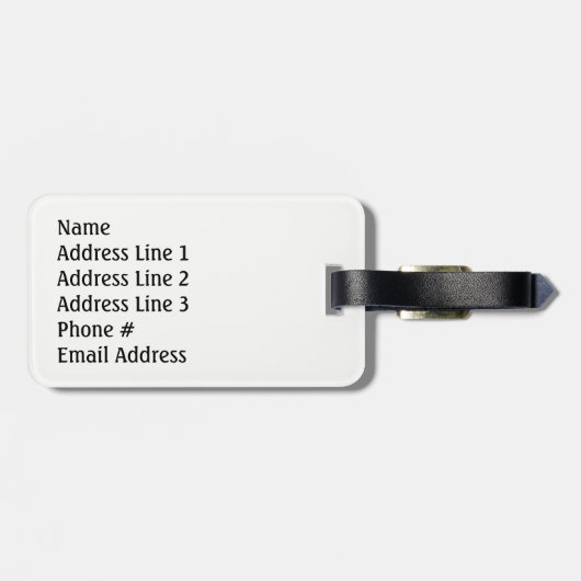 Brasilien Flag Farbe Inspiriert Streifen Muster +  Gepäckanhänger (Rückseite horizontal)