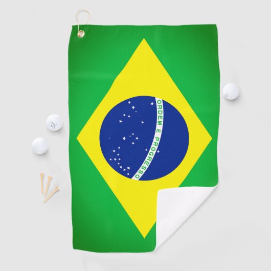 Brasilien Flag Golf Handtuch (Insitu)