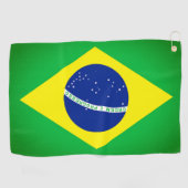 Brasilien Flag Golf Handtuch (Horizontal)