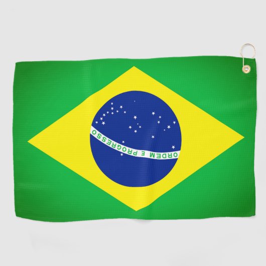 Brasilien Flag Golf Handtuch (Horizontal)