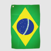 Brasilien Flag Golf Handtuch (Vorderseite)