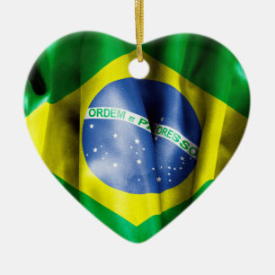 Brasilien Flag Keramik Herbst Weihnachtsdekoration Keramik Ornament