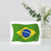 Brasilien Flag Postkarte (Stehend Vorderseite)