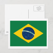 Brasilien Flag Postkarte (Vorne/Hinten)