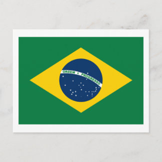 Brasilien Flag Postkarte