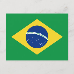 Brasilien Flag Postkarte