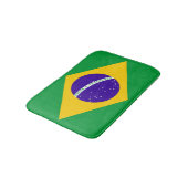 Brasilien-Flagge Badematte (Schrägansicht)