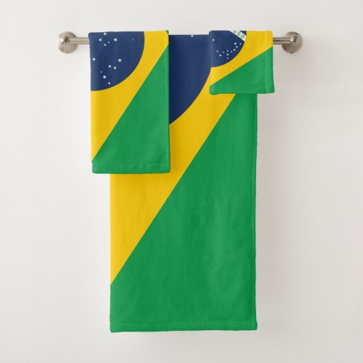 Brasilien-Flagge Badhandtuch Set (Insitu)