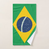Brasilien-Flagge Badhandtuch Set (Handtuch)