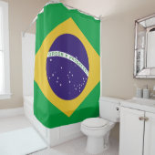 Brasilien-Flagge Bandeira tun Brasilien Duschvorhang (Beispiel)