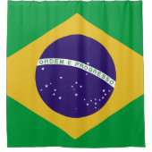 Brasilien-Flagge Bandeira tun Brasilien Duschvorhang (Vorderseite)