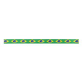 Brasilien-Flagge Brazillian Satinband (Vorderseite)