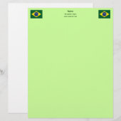 Brasilien-Flagge Briefkopf (Vorne/Hinten)