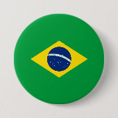 Brasilien-Flagge Button (Vorderseite)