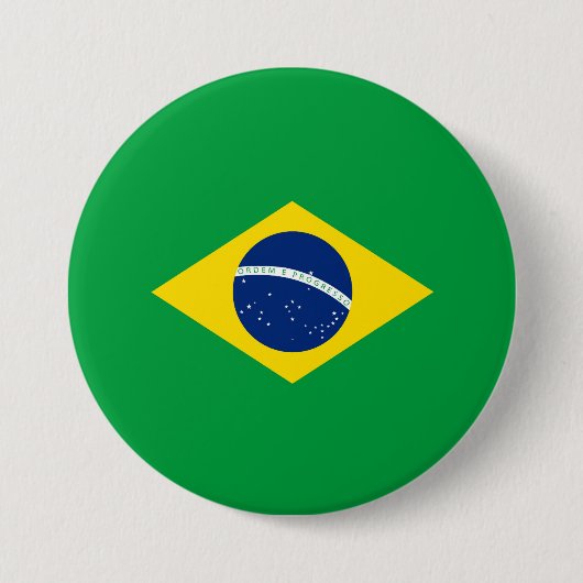 Brasilien-Flagge Button (Vorderseite)