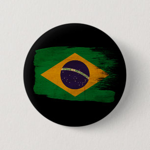 Brasilien-Flagge Button