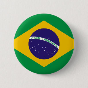Brasilien-Flagge Button