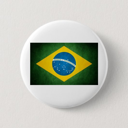 Brasilien-Flagge Button (Vorderseite)