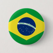 Brasilien-Flagge Button (Vorderseite)