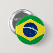 Brasilien-Flagge Button (Vorne & Hinten)